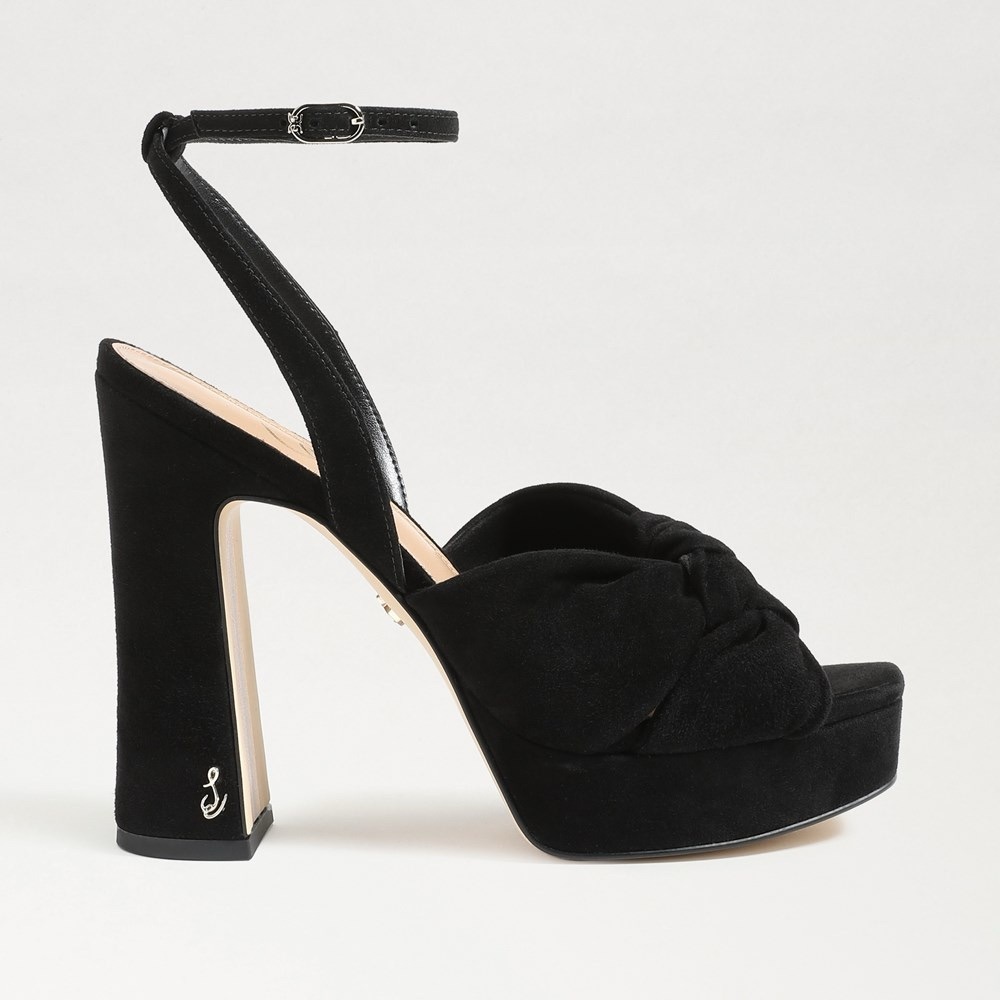 Sam Edelman Kristen Black Suede 8.5 - Picture 5 of 12